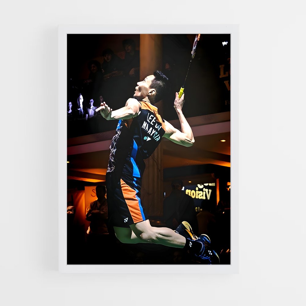 Poster Lee de chong – affiche Badminton (vue 3)